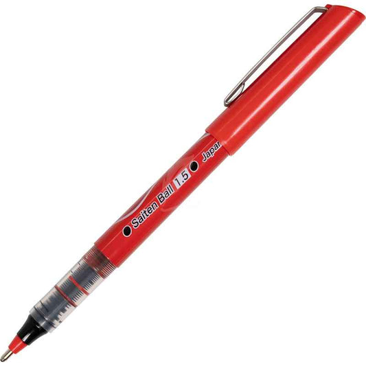 OHTO Saiten Ball Rollerball Pen 1.0mm + 1.5mm Red 2 Pack