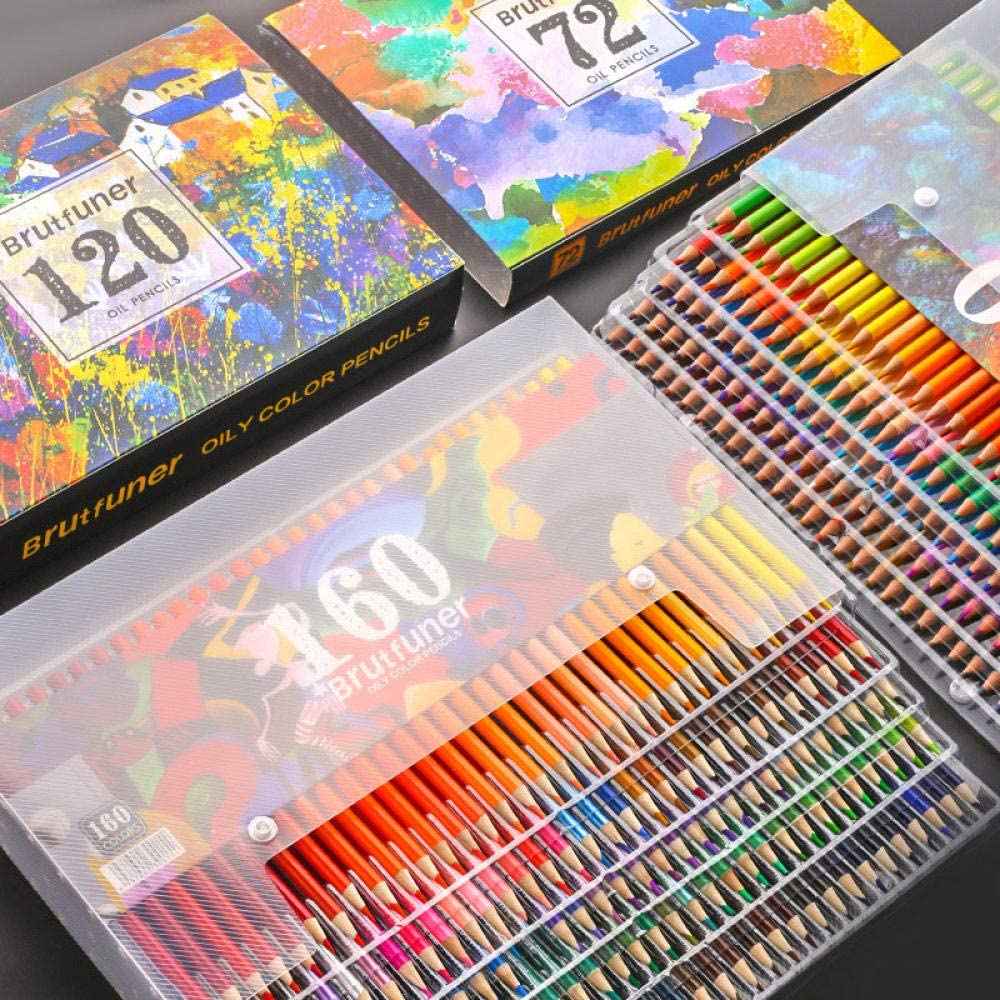 BRUTFUNER 160 Colors Oily Art Pre-Sharpened Coloured Pencils Set - TTpen