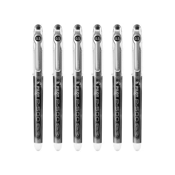 Pilot Precise P-500 Gel Ink Rolling Ball Pens,Extra Fine Point,6 Pack Black