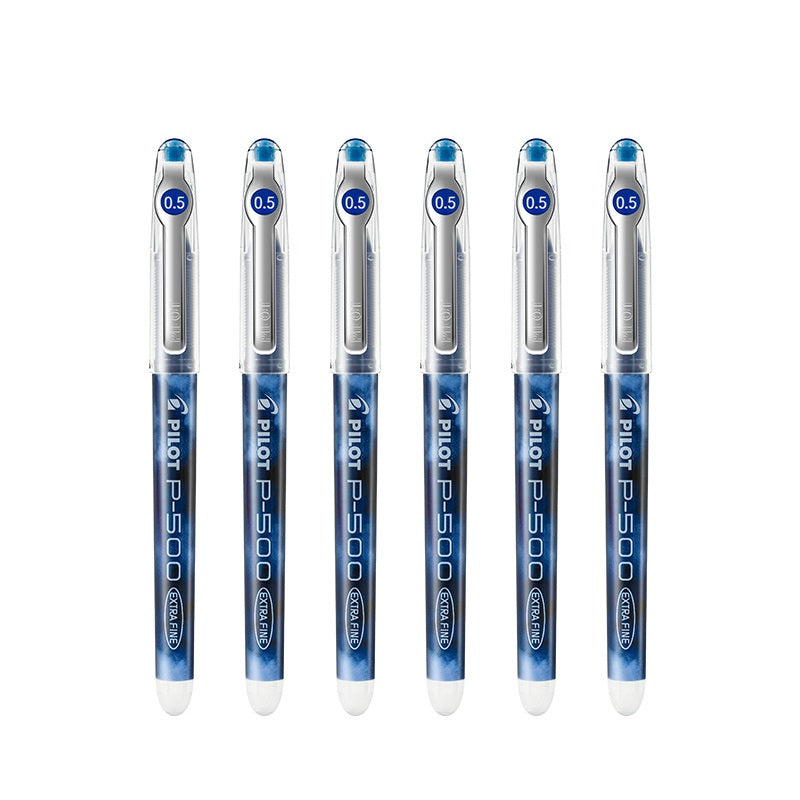 Pilot Precise P-500 Gel Ink Rolling Ball Pens,Extra Fine Point,6 Pack Blue