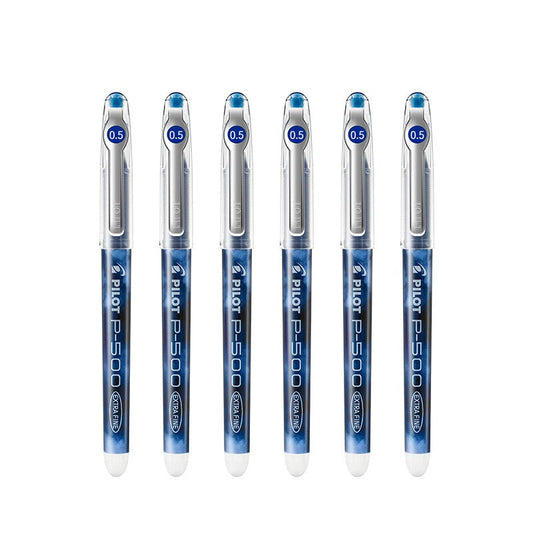 Pilot Precise P-500 Gel Ink Rolling Ball Pens,Extra Fine Point,6 Pack Blue