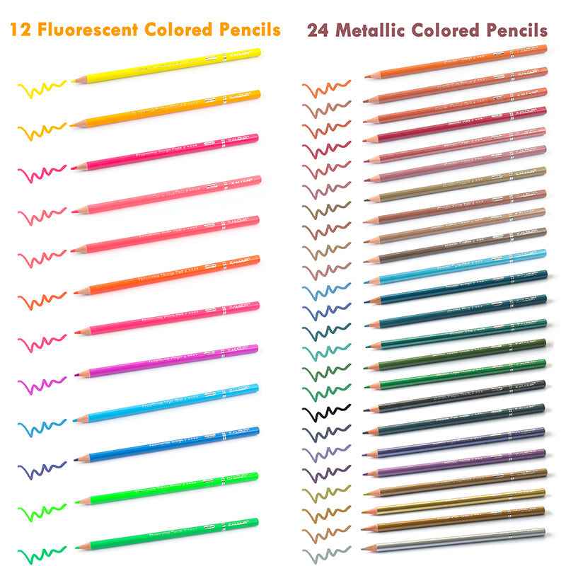 KALOUR 240 Professional Colored Pencils Set for Drawing Sketching Shading Coloring - TTpen