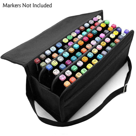 Markers Case Oxford Organizer Holder with 80 Slots - TTpen