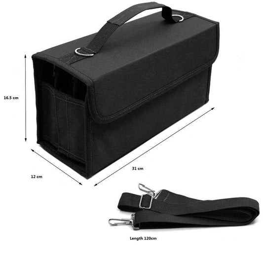 Markers Case Oxford Organizer Holder with 80 Slots - TTpen