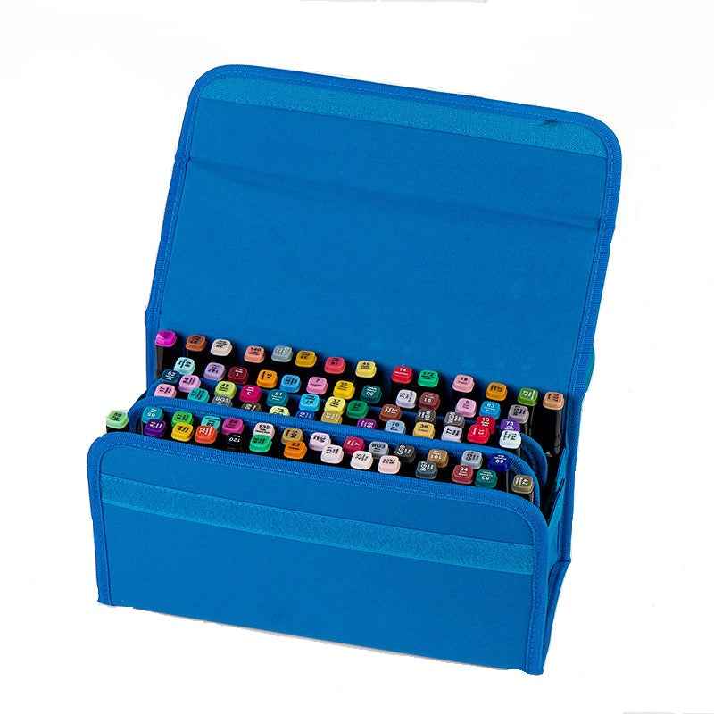 Markers Case Oxford Organizer Holder with 80 Slots - TTpen