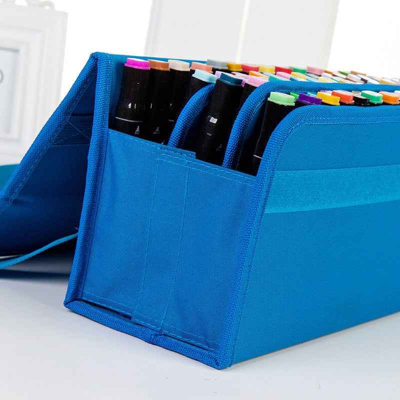 Markers Case Oxford Organizer Holder with 80 Slots - TTpen
