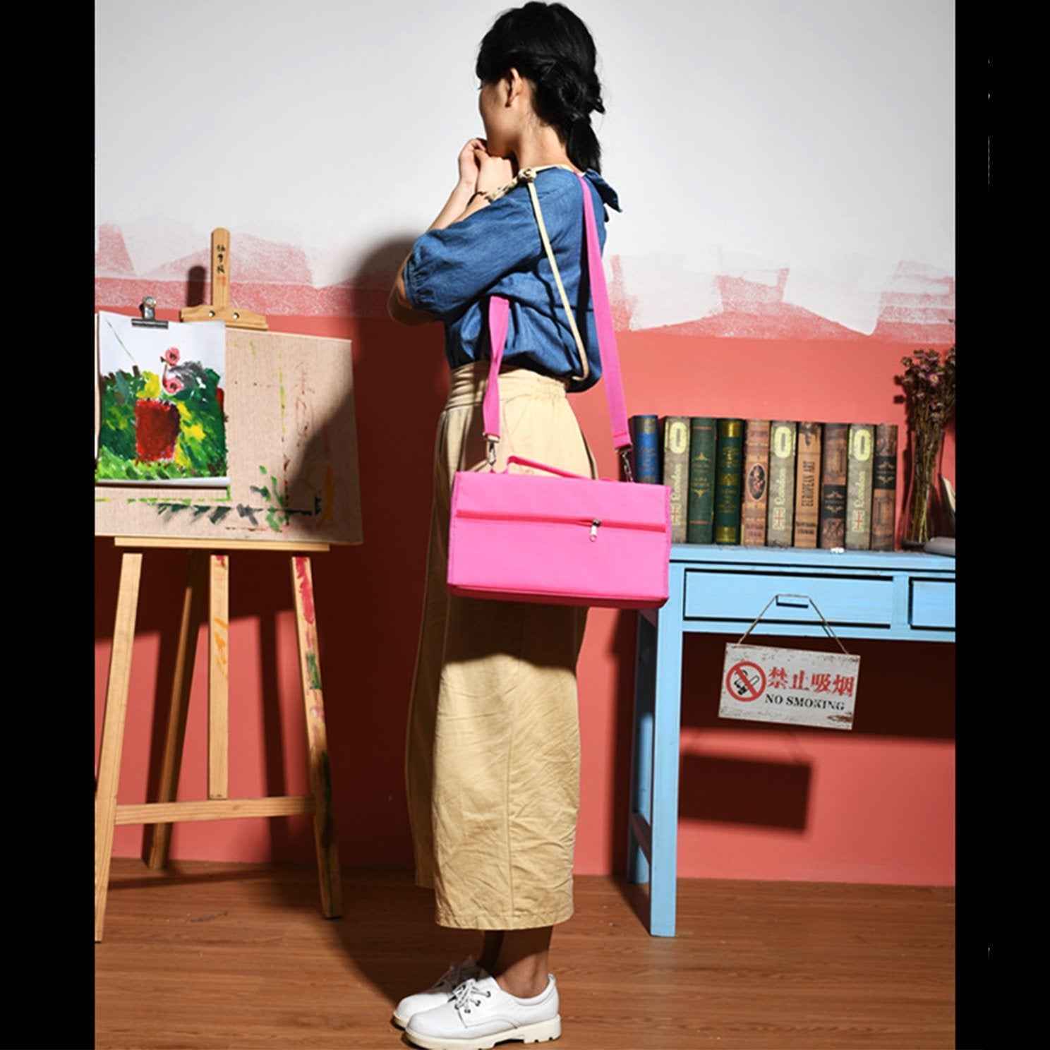 Markers Case Oxford Organizer Holder with 80 Slots - TTpen