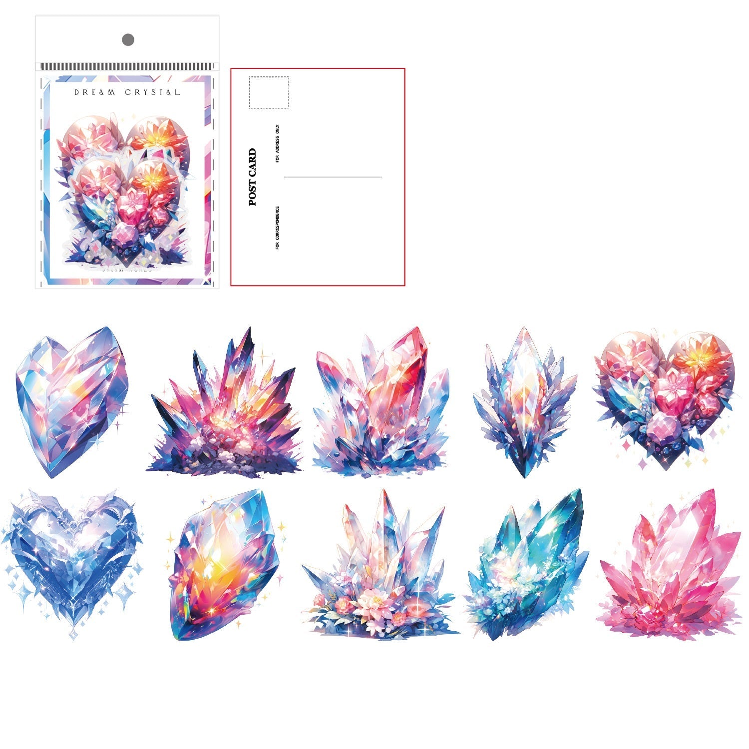 Dreamland Feather Sticker Set – 120 Sheets 70mm