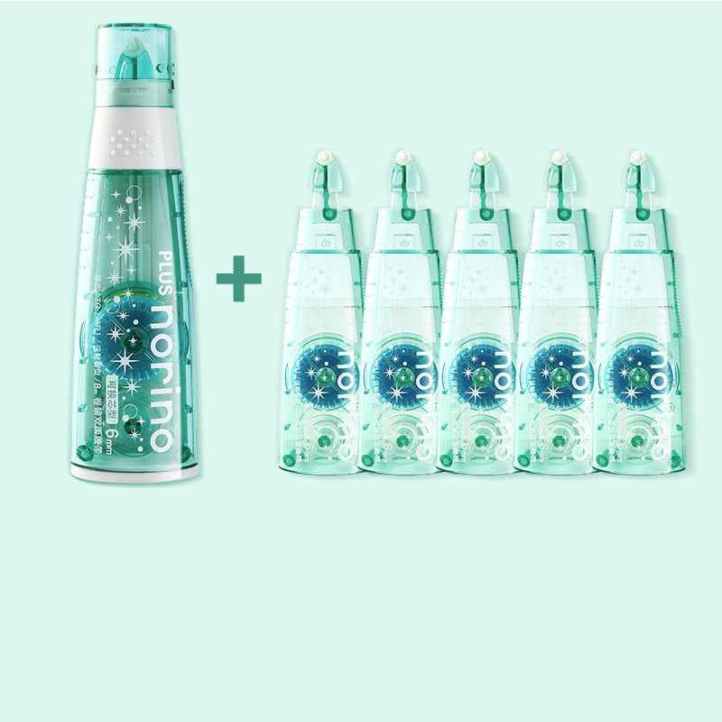 PLUS Glue Tape 1/4" Wide Adhesive,1 Body with 5 Refills