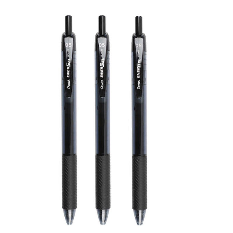 Pentel Energel S Gel Ink Standard Pen 0.5mm 3 Pack