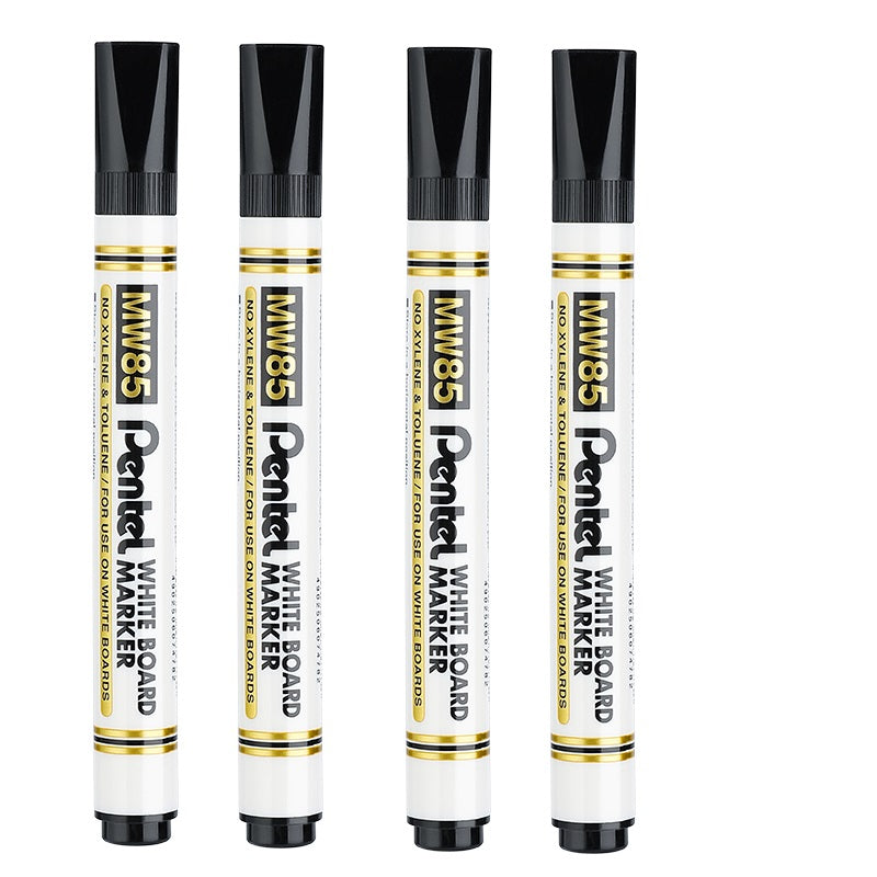 Pentel Everyday Drywipe White Board Markers 2.0mm Bullet Point MW85 4 Pack