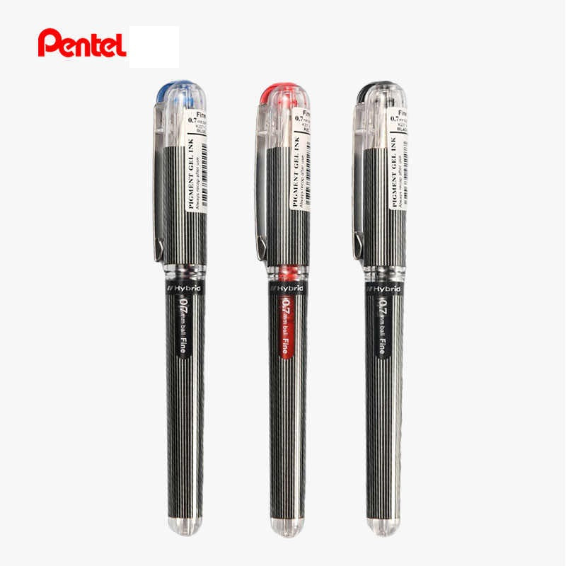 Pentel Hybrid Gel Grip Deluxe DX Rollerball Pen,0.7MM,3 Pack