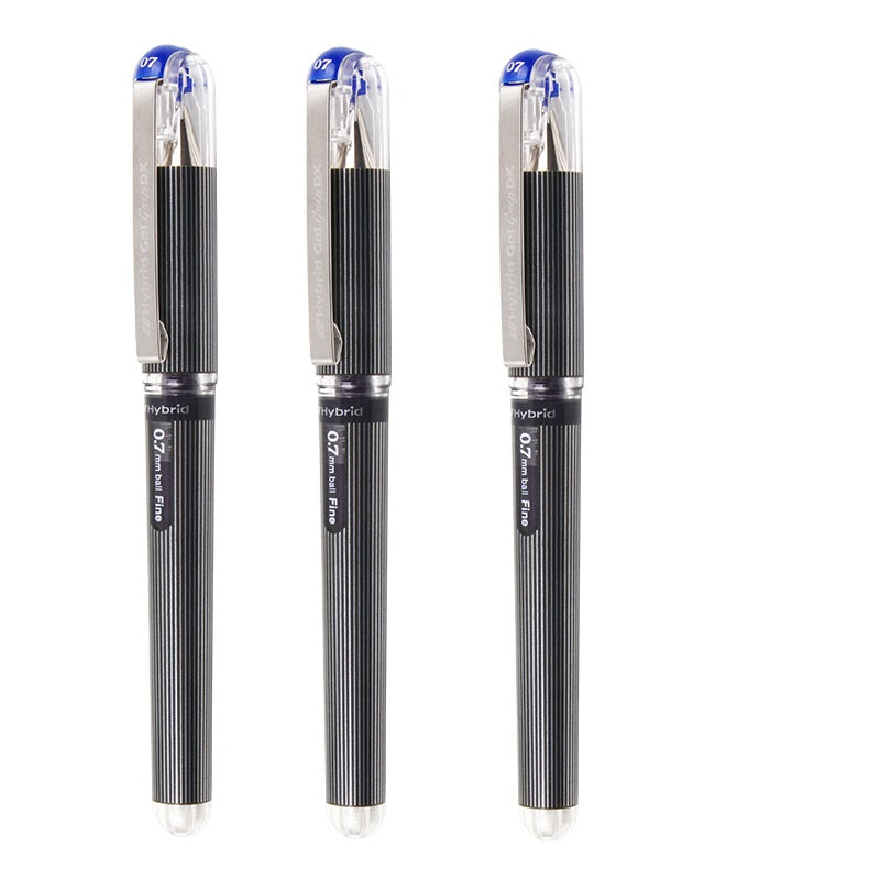 Pentel Hybrid Gel Grip Deluxe DX Rollerball Pen,0.7MM,3 Pack