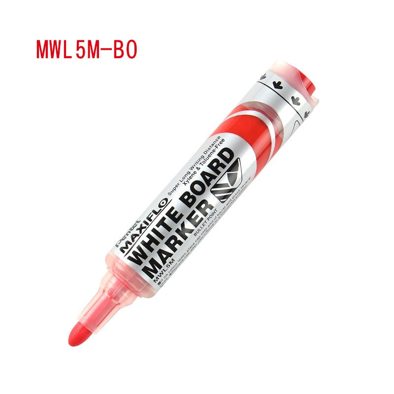 Pentel Maxiflo Whiteboard Marker Pen 6.0MM Bullet Tip MWL5M 4 Pack
