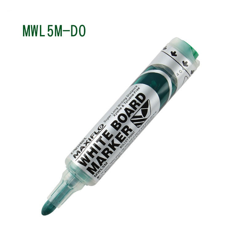 Pentel Maxiflo Whiteboard Marker Pen 6.0MM Bullet Tip MWL5M 4 Pack
