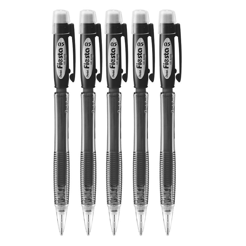 Pentel Fiesta Mechanical Pencil AX105 0.5mm 5 Pack