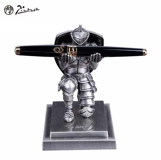 Picasso Knight Fountain Pen Gift Set Fine Nib Brass Pen Alloy Base - TTpen