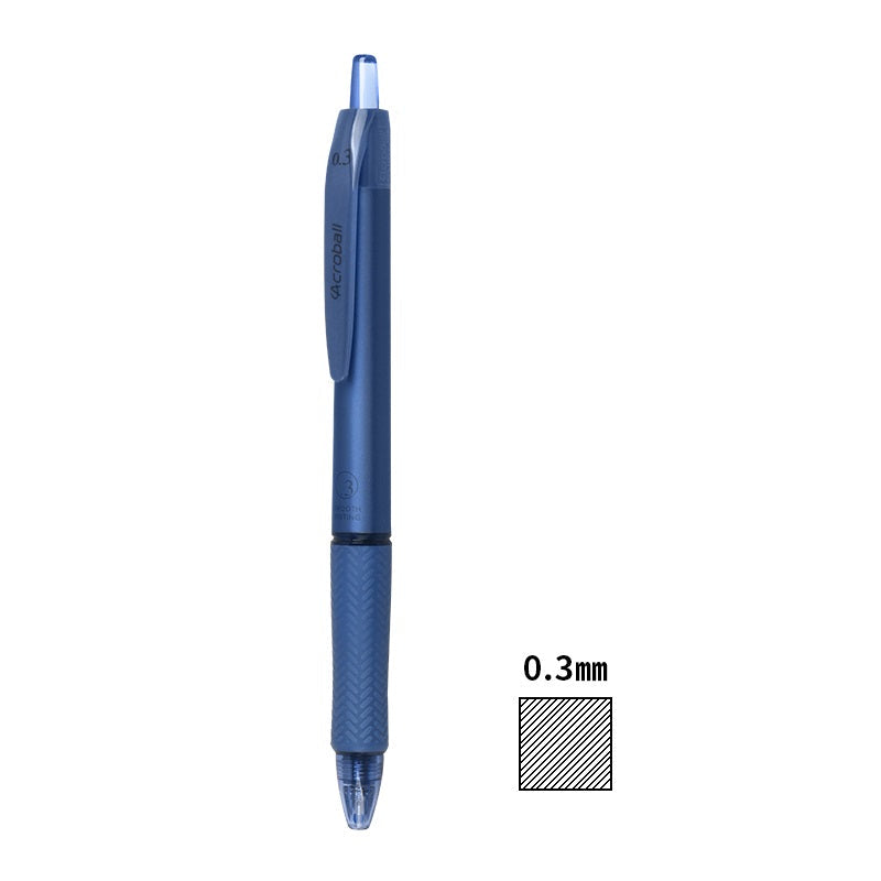2pcs Pilot Acroball T Series Black Ballpoint Pen 0.3mm/0.5mm/0.7mm