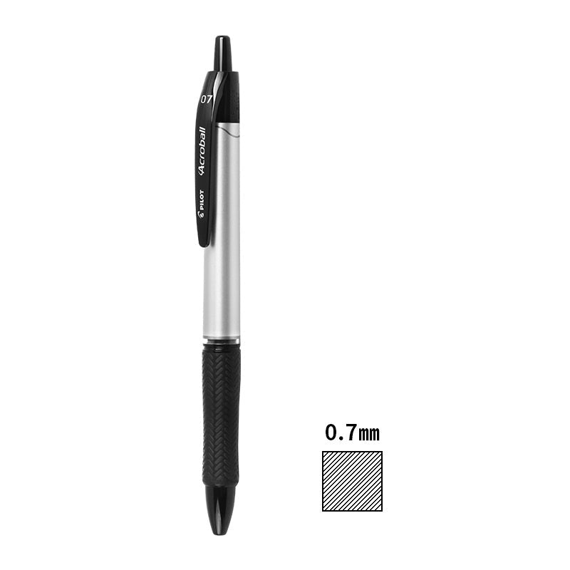 2pcs Pilot Acroball T Series Black Ballpoint Pen 0.3mm/0.5mm/0.7mm