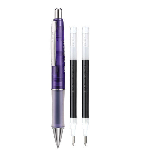 Pilot Dr. Grip Retractable Rolling Ball Gel Pen 0.5mm with 2 Black Ink Refills