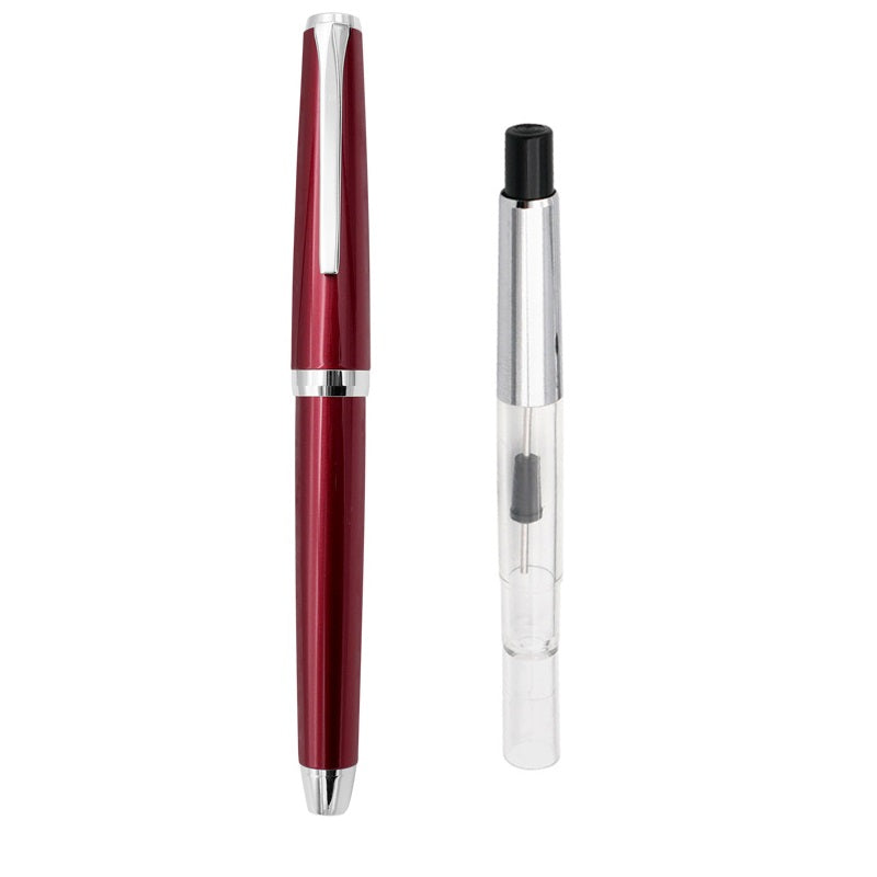 Pilot Elabo Fountain Pen - Black/Red - 14k Soft Fine/Medium Nib