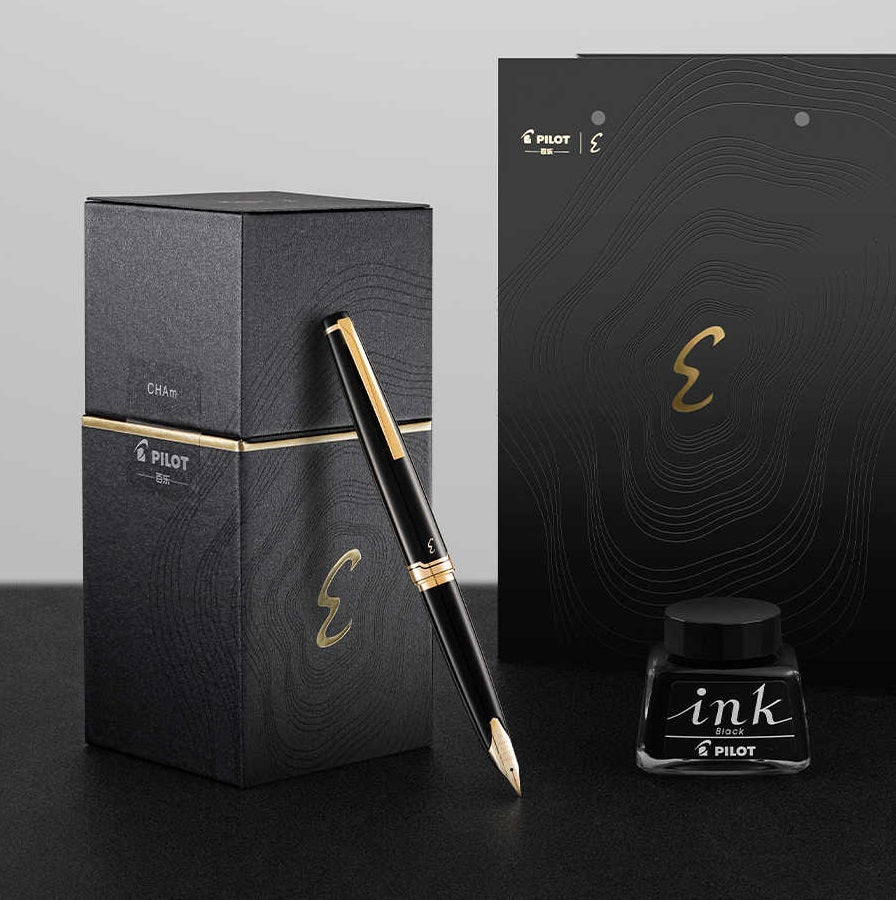 Pilot Elite E95S Fountain Pen with Ink Gift Box 14k Gold Nib