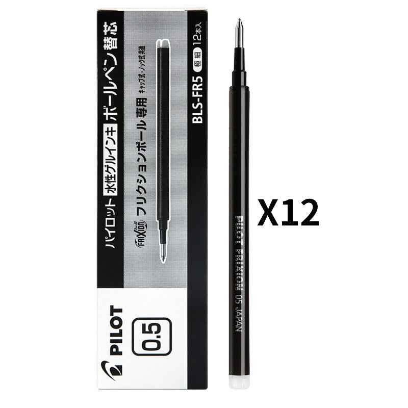 Pilot FriXion Ball Gel Pen Refill - 0.5mm Black/Red/Blue Ink 12 Pack