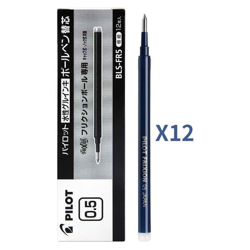 Pilot FriXion Ball Gel Pen Refill - 0.5mm Black/Red/Blue Ink 12 Pack