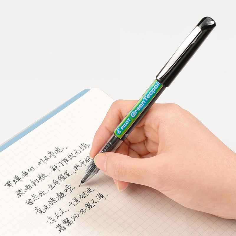 Pilot Green Tecpoint 5 Rolling Ballpoint Pen BXGR5 - 0.5 mm, 3 Pack