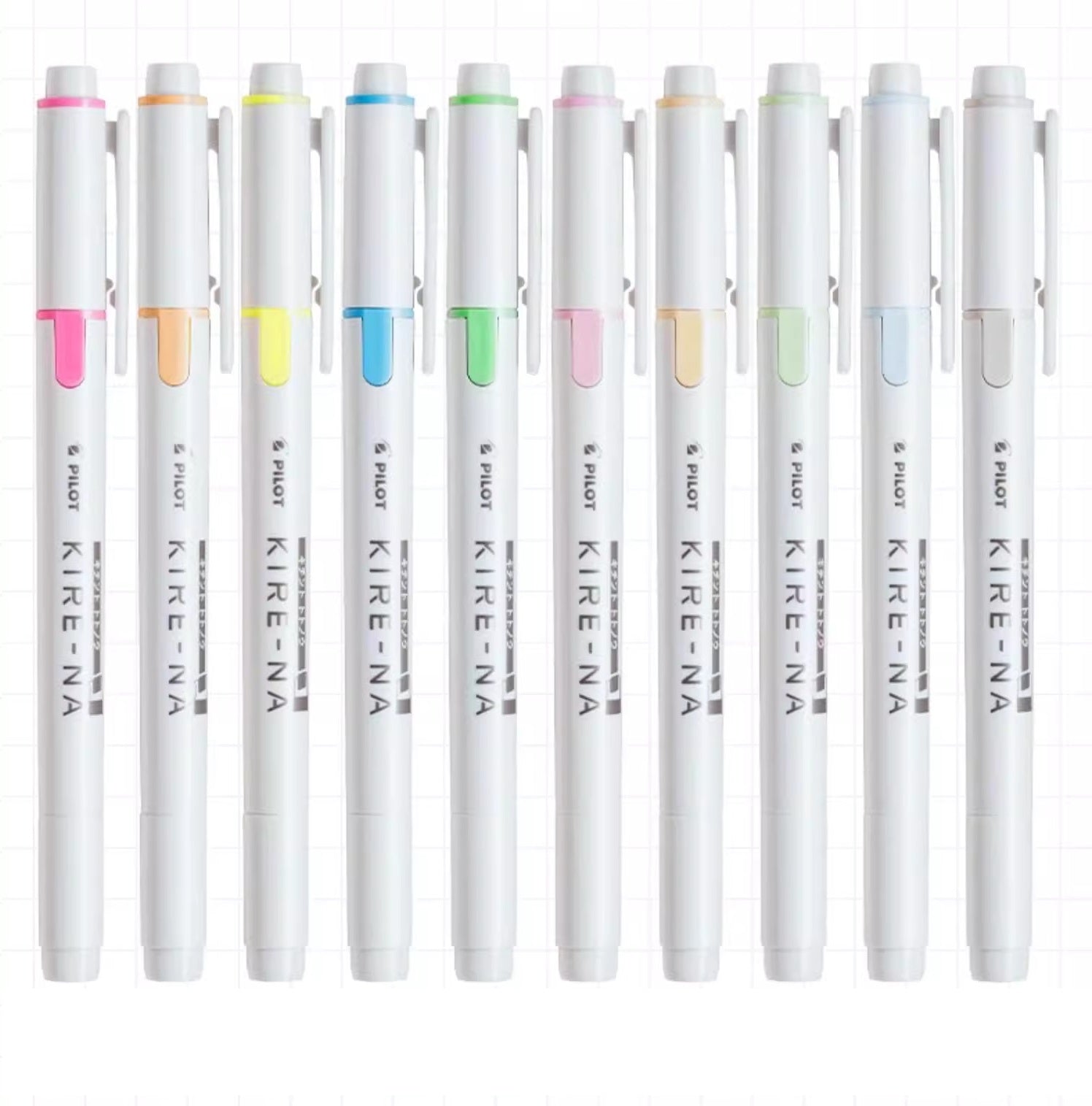 Pilot Kire-Na Dual Tip Highlighter - Set of 5 Colors