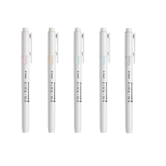 Pilot Kire-Na Dual Tip Highlighter - Set of 5 Colors