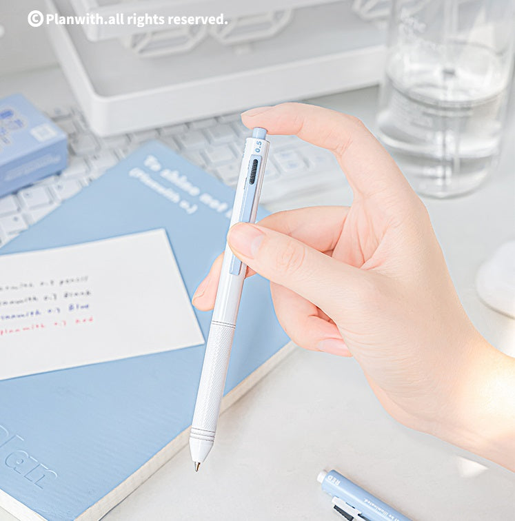 Planwith 4in1 Gravity Multi-Pen 0.7mm Ballpoint 0.5mm Mechanical Pencil