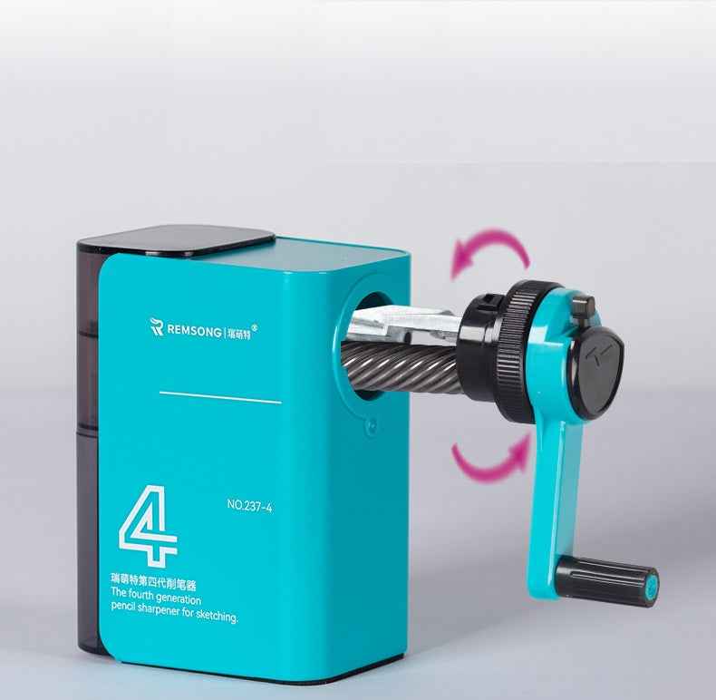 REMSONG 4TH Manual Charcoal Pencil Sharpener for Sketching