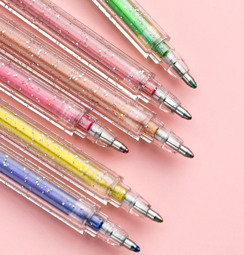 8/12/18 Color Glitter Gel Pens 1.0MM
