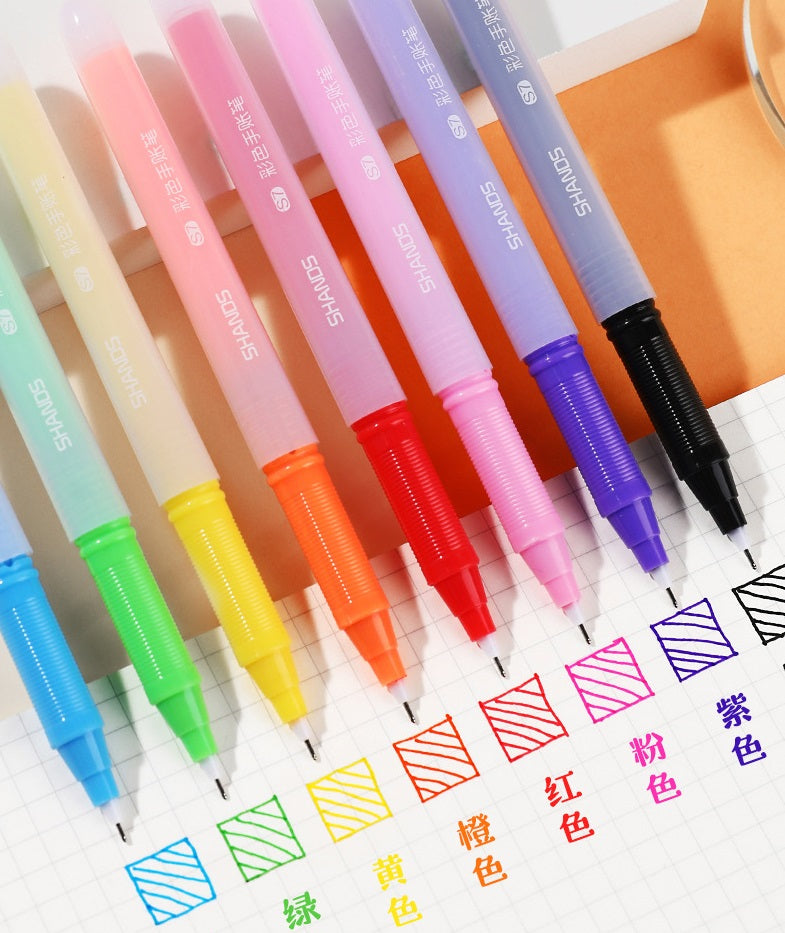 Juice Colours Liquid Gel Pen 0.5mm Fine Line Needle Tip 8 Pack