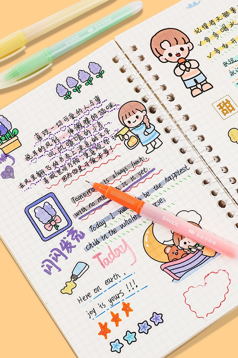 Juice Colours Liquid Gel Pen 0.5mm Fine Line Needle Tip 8 Pack