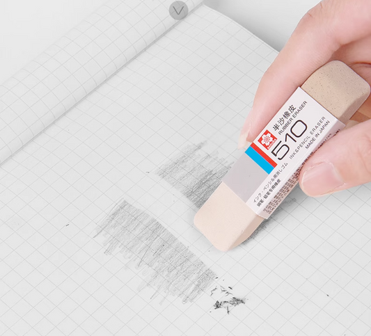 SAKURA 510 Half Sand Ink & Pencil Eraser,3 Pack