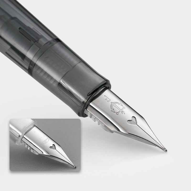 Sailor HighAce Neo Clear Beginners Fountain Pen, Steel Nib, Fine