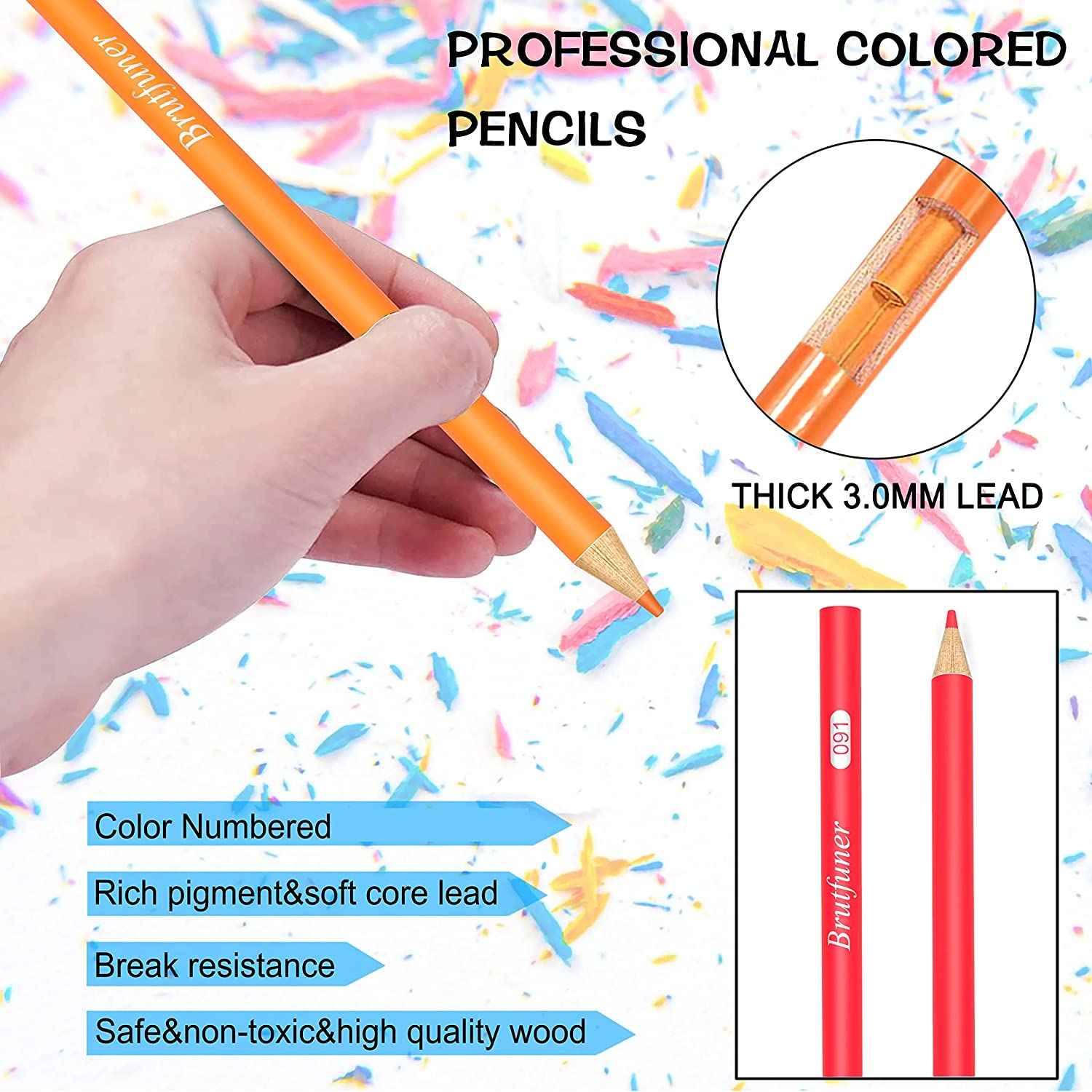 Brutfuner 520 Colored Sketching Pencils Soft Core Gift Box - TTpen