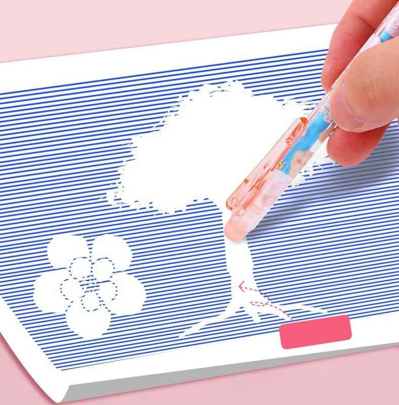 SHANDS Cheese Rabbit Erasable Gel Pens 12 Pack(6 Blue 6 Blue Ink)