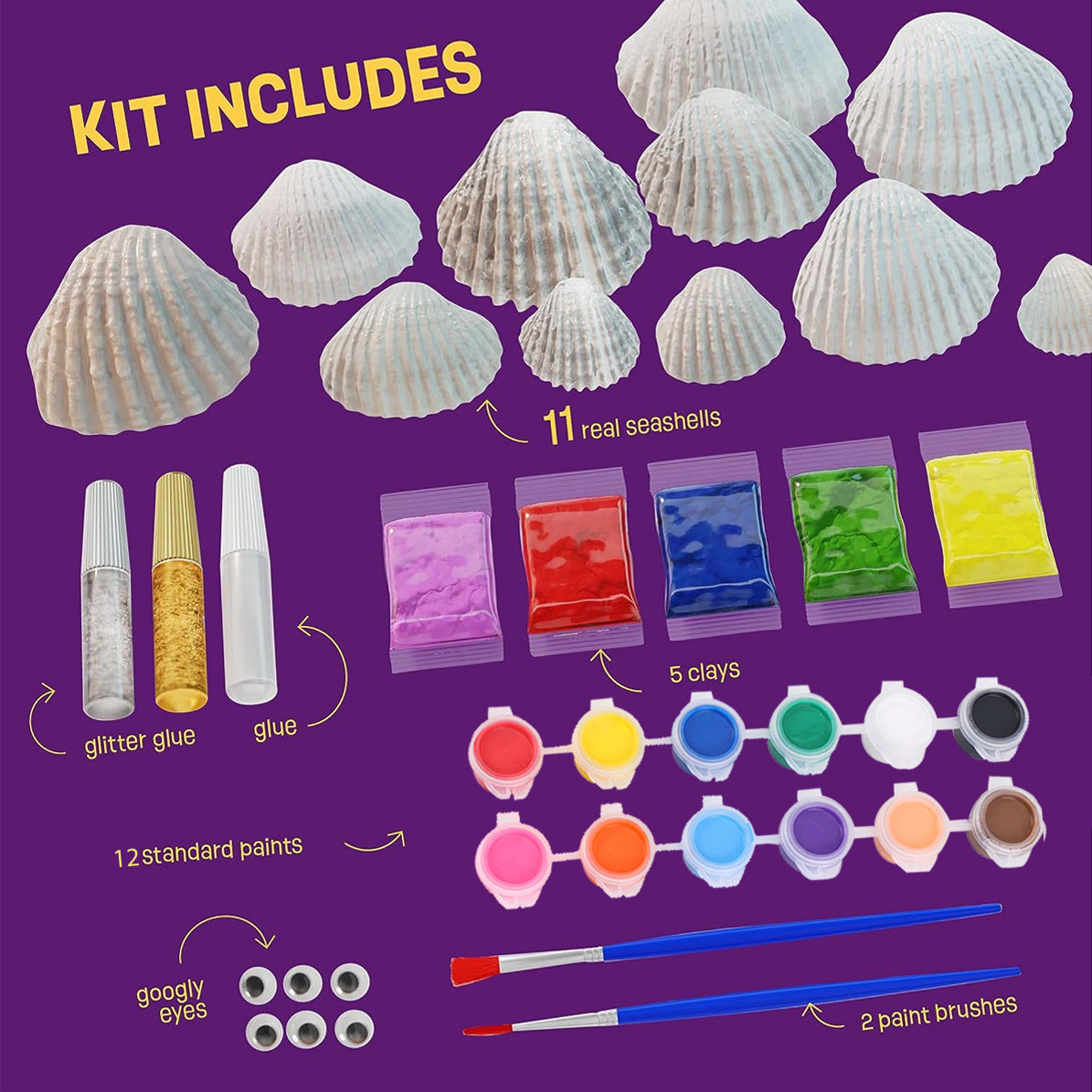 Kids Sea Shell Painting Craft Kit
