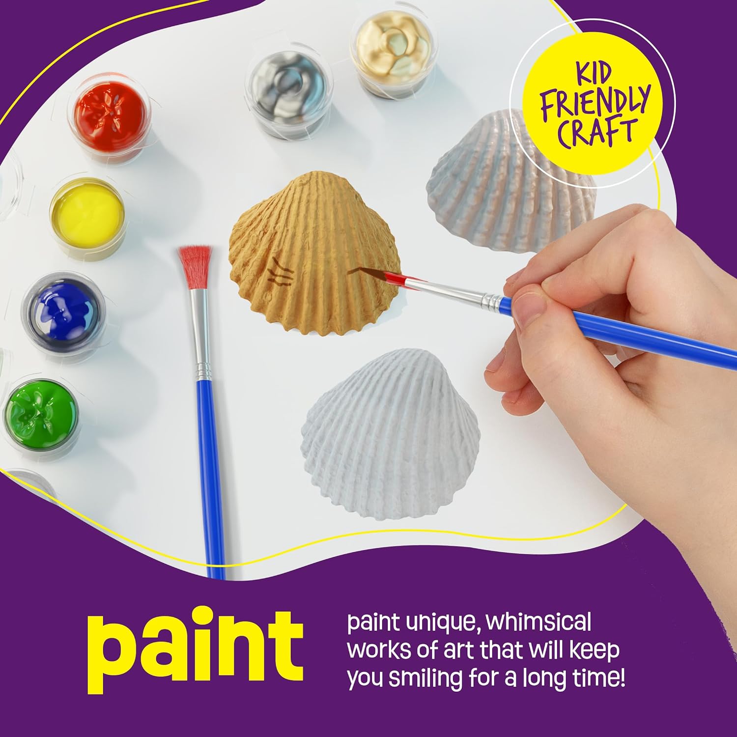 Kids Sea Shell Painting Craft Kit
