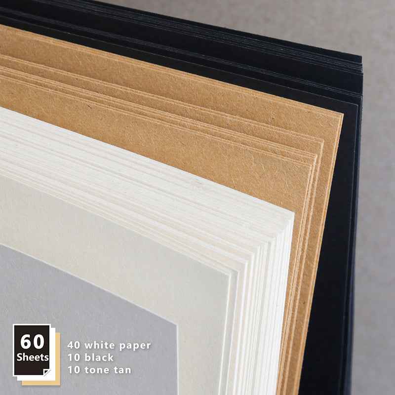 KALOUR Sketchbook,9x12 Inches 60 Sheet Sketchpad 78lb/100gsm(2 Pack) - TTpen