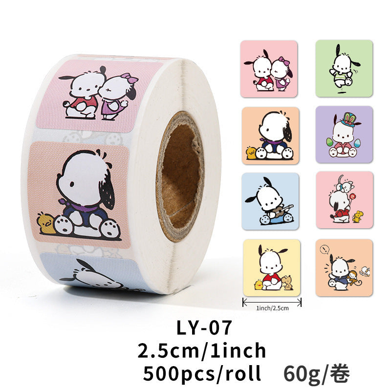6 Rolls Motivational Sanrio Stickers for Kids 3000pcs 1 Inch