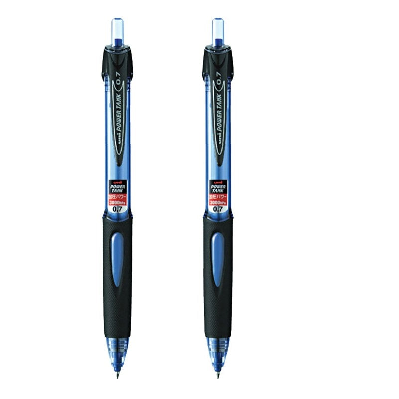 Uni Power Tank Pressurized Ballpoint Pen 0.7mm 2 Pack