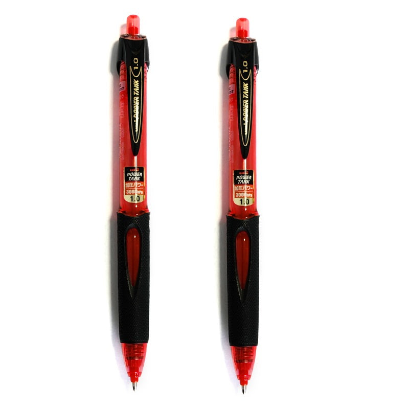 Uni Power Tank Pressurized Ballpoint Pen 0.7mm 2 Pack
