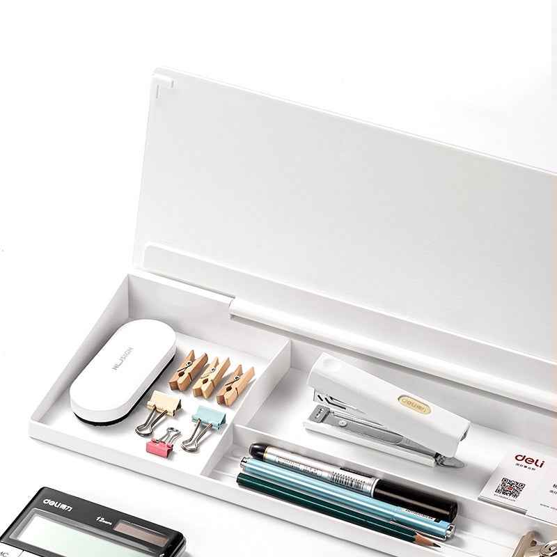 DELI NS124 NUSIGN Glass Desktop Whiteboard Desk Organizers with Drawer - TTpen