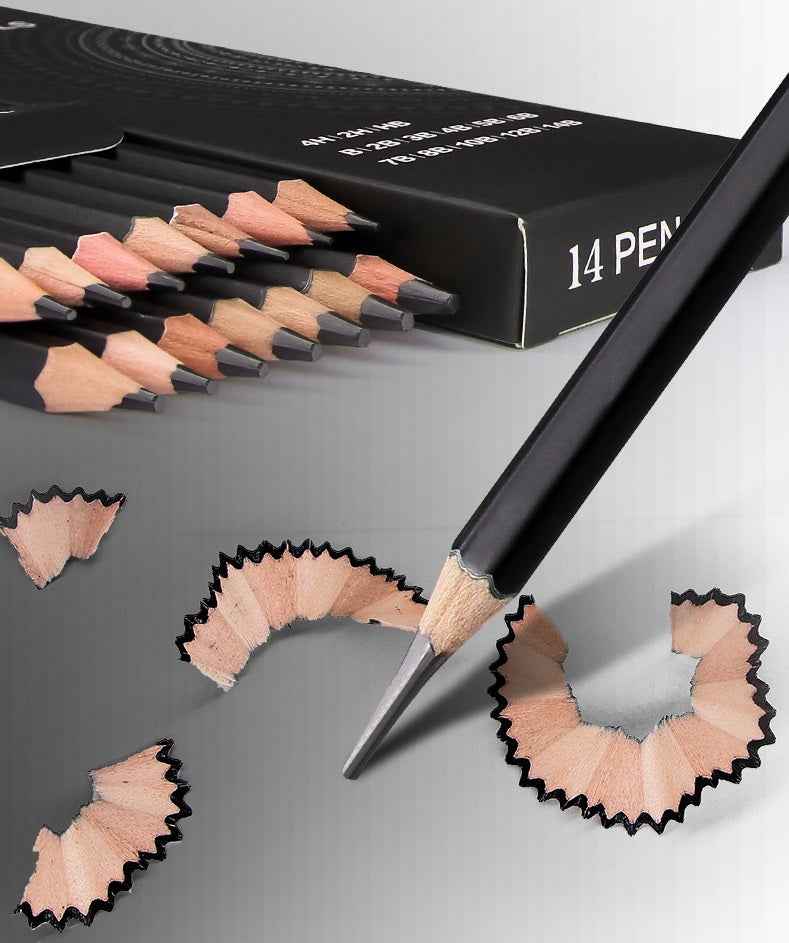 BRUTFUNER 14 Pieces Professional Drawing Sketching Pencils Set - TTpen
