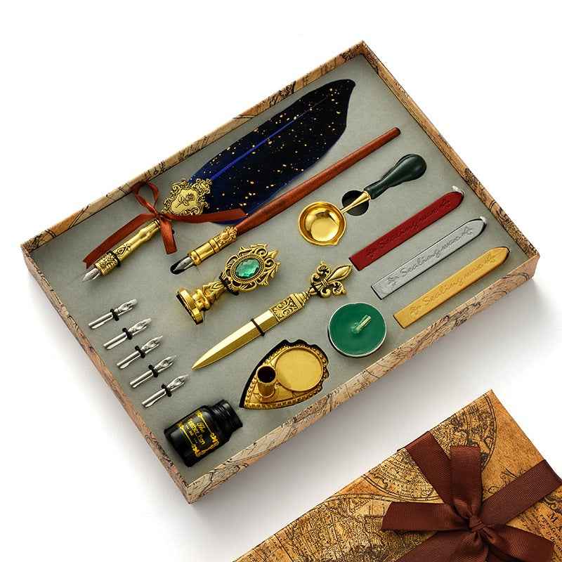 Calligraphy Feather Quill Pen and Ink Set - TTpen