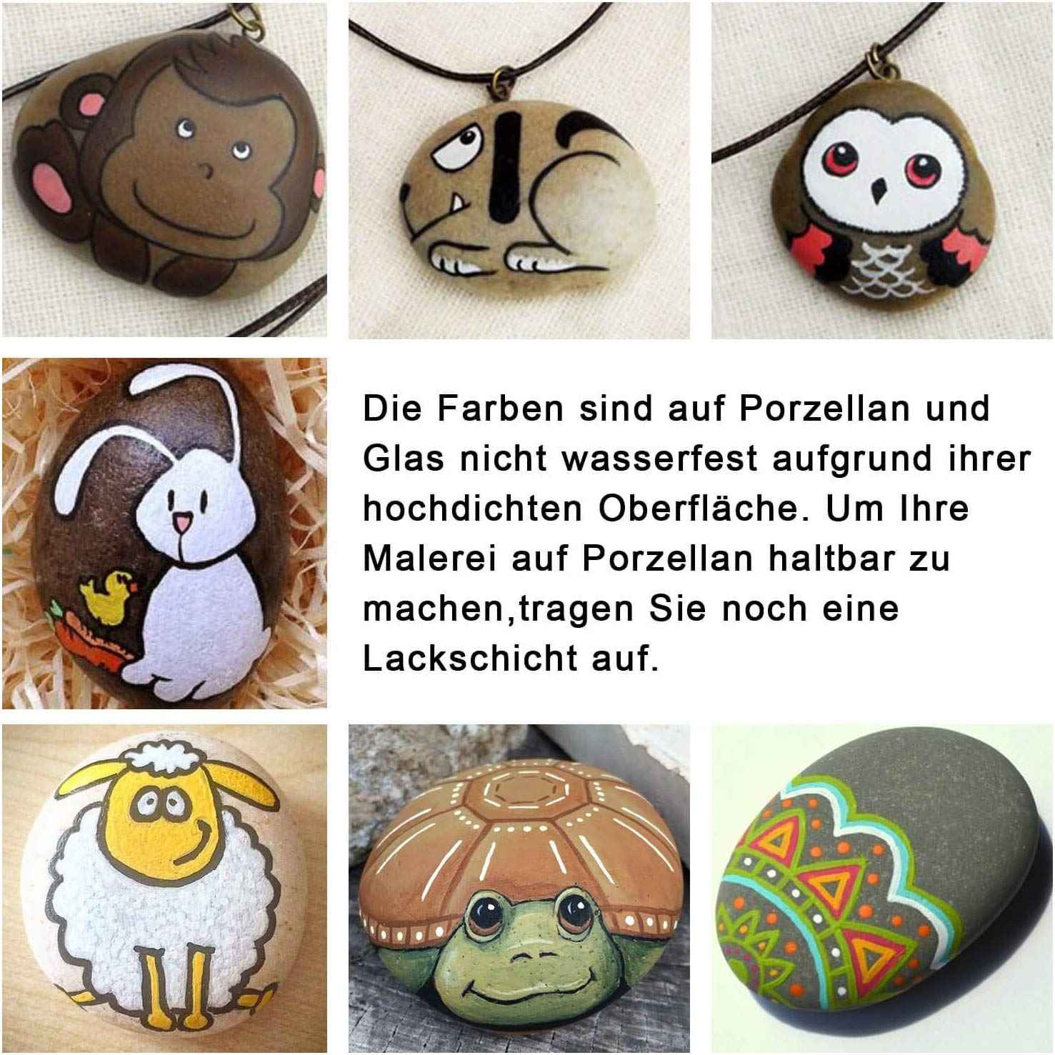 STA 1000 Acrylic Painter Marker Pens 12 Color for Glass Rock Wood Canvas - TTpen